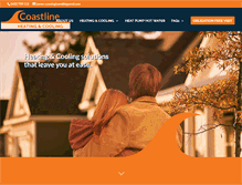 Tablet Screenshot of coastlineheatingandcooling.com.au